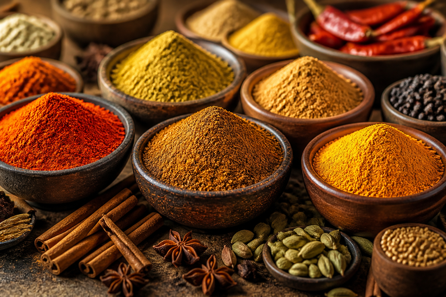 Blended masala spice mixes